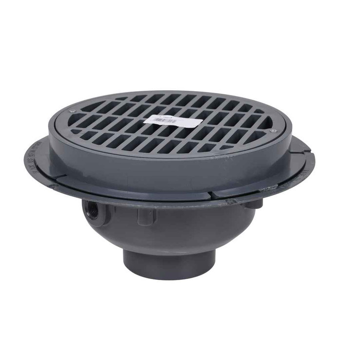 OATEY 76013 3" PVC Sediment Drain, Plastic Grate w/ Bucket