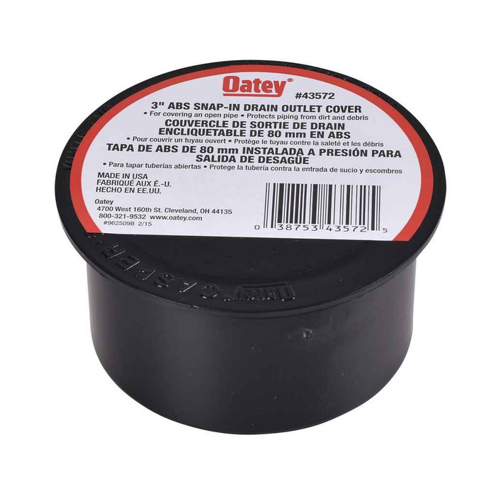 OATEY 43572 3 in. ABS Snap-In Drain Outlet Cover