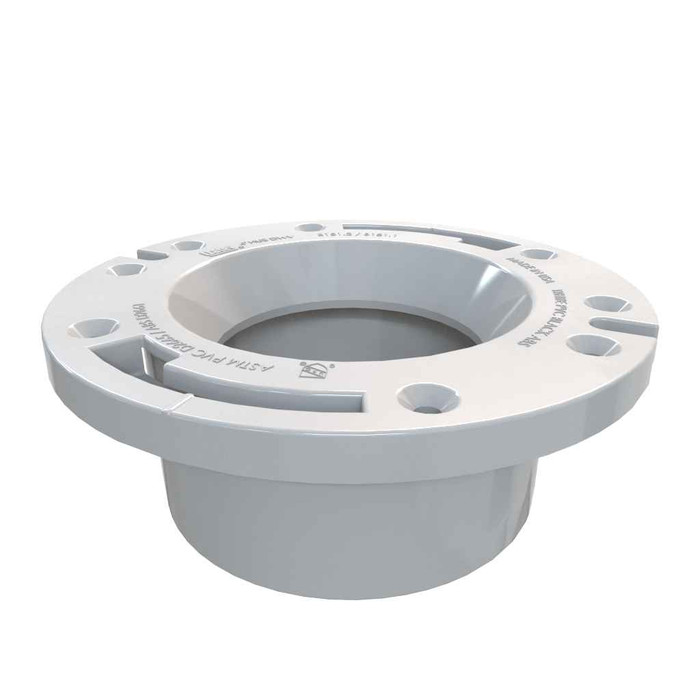 OATEY 43621 4 in. Over 4 in. Closet Flange, PVC, without Test Cap