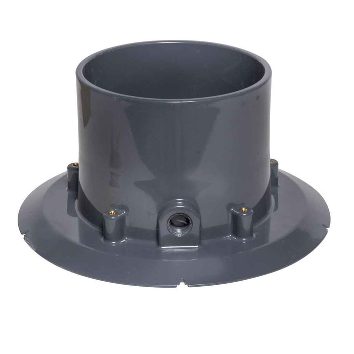 OATEY 72186 6" PVC Adj. Commercial Drain w/ 6" CHR Grate