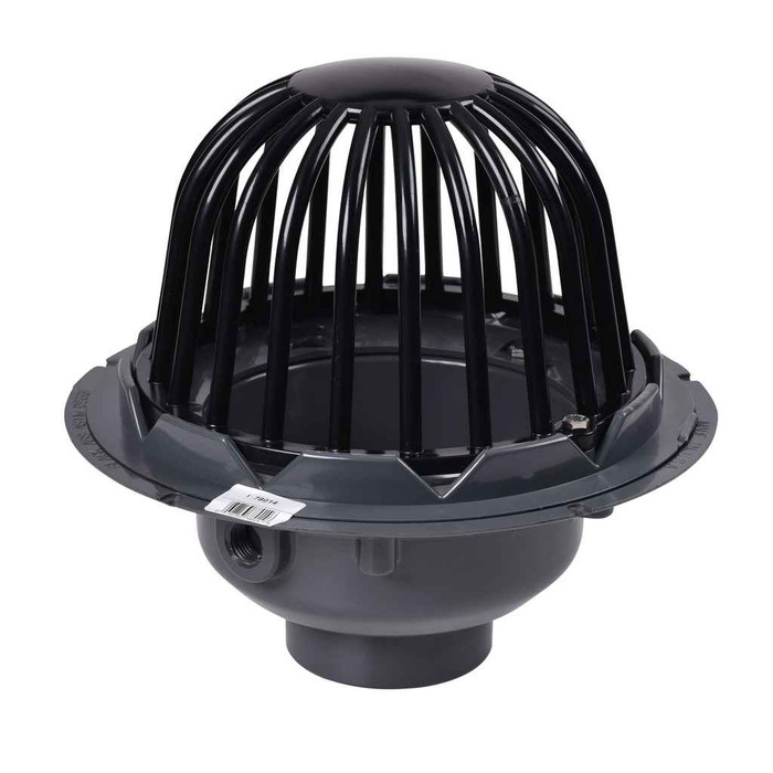 OATEY 78014 4" PVC Roof Drain w/ Plastic Dome
