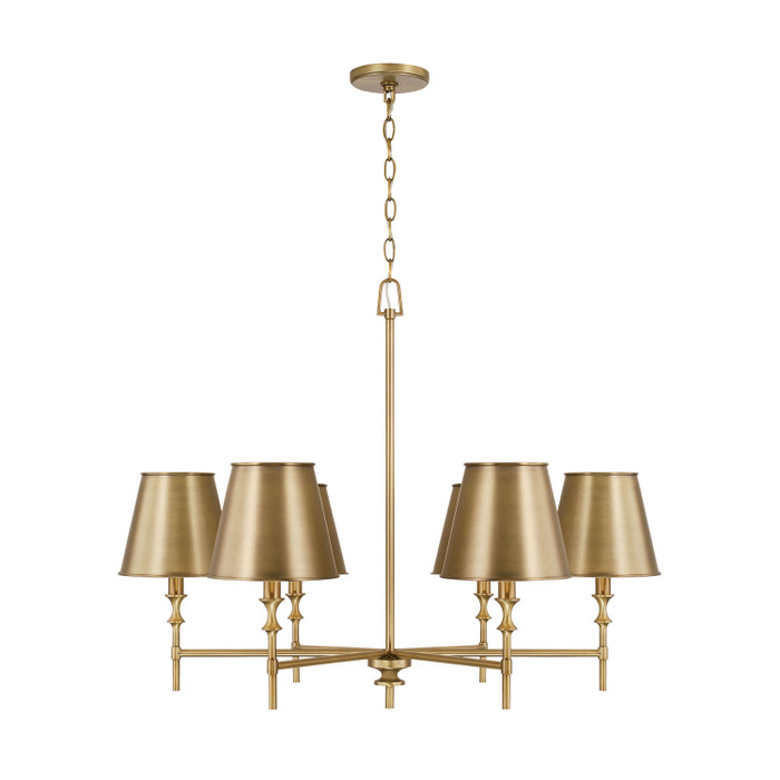 Capital Lighting CAP-449761 Whitney Transitional 6-Light Chandelier