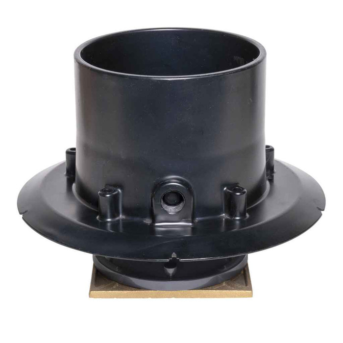 OATEY 82146 6" ABS Adj. Commercial Drain w/ 6" BR Grate & Square Ring