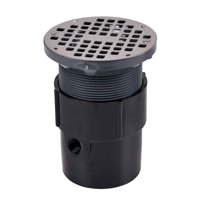 OATEY 82017 3" or 4" ABS General Purpose Drain w/ 5" SS Grate