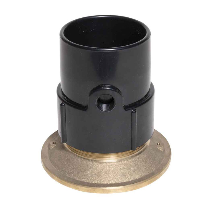 OATEY 84217 3" or 4" ABS General Purpose Cleanout w/ 6" Cast BR Cover & Round Top