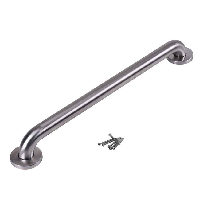 OATEY DB8924 Dearborn® 1-1/2" x 24" Stainless Steel Grab Bar w/ Concealed Flange, Satin Finish