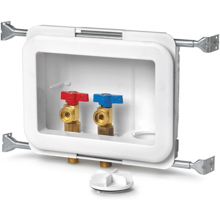 OATEY 38483 Fire Rated, Single Lever, CPVC, Hammer - Washing Machine Outlet Box, Standard Pack