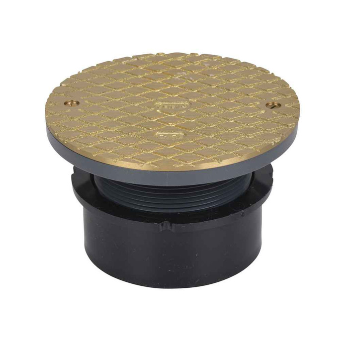 OATEY 84129 4" ABS Hub Base General Purpose Cleanout w/ 6" BR Cover