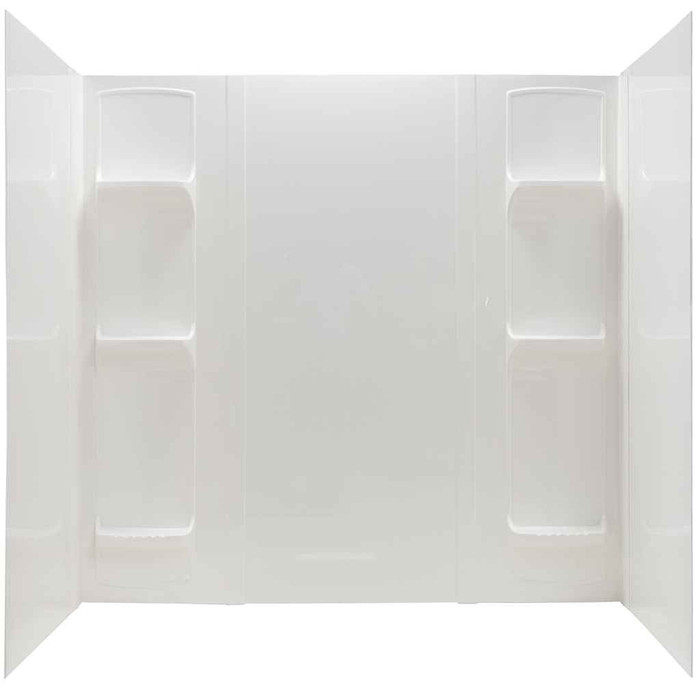 Mustee 56WHT DURAWALL BATHTUB WALL WHITE FITS UP TO 42X72 ALCOVE