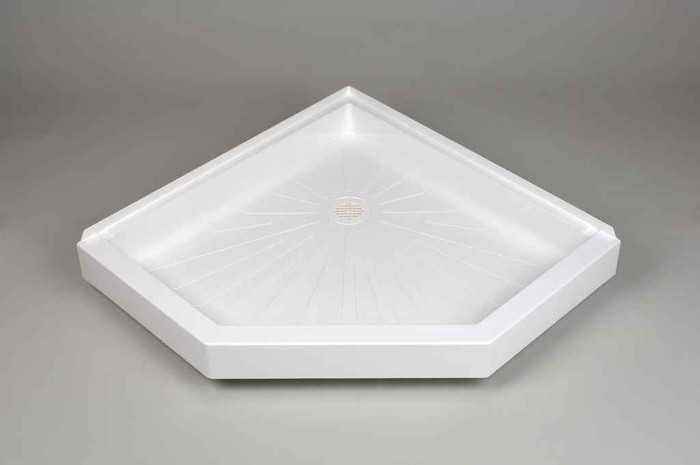 Mustee 3838CM DURABASE NEO-ANGLE SHOWER FLOOR 38X38 WHITE