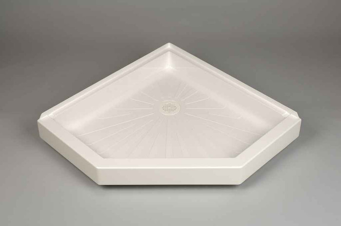 Mustee 3636CBT DURABASE NEO-ANGLE SHOWER FLOOR 36X36 BISCUIT