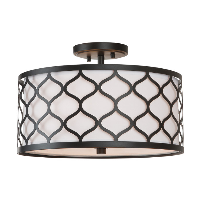 Capital Lighting CAP-9D305A Felicia Modern 3-Light Semi-Flush