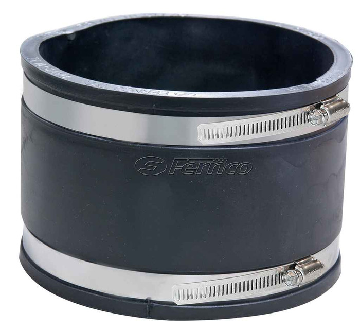 Fernco 1004-44 1004-44 4 in. x 4 in. PVC Concrete to Concrete Flexible Coupling