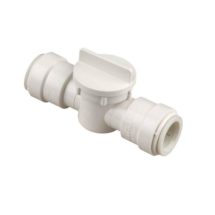 Watts 0650246 1/2 IN CTS x 1/2 IN CTS Plastic Quick Connect Stop Valve