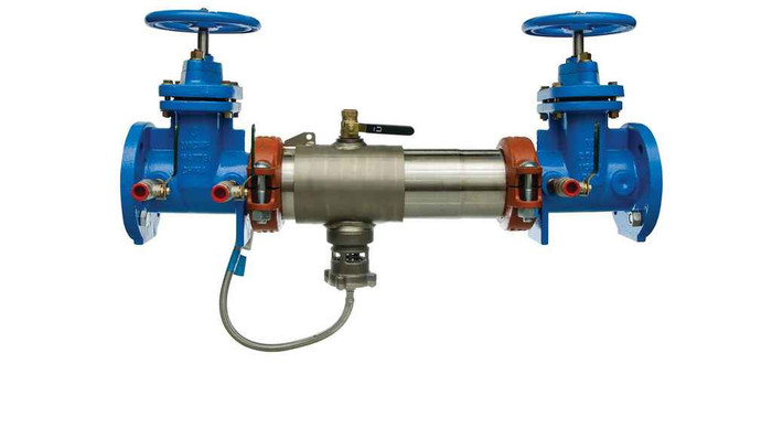 Watts 957-NRS 3 3 In SS Reduced Pressure Zone Assembly Backflow Preventer, NRS Shutoff Valves