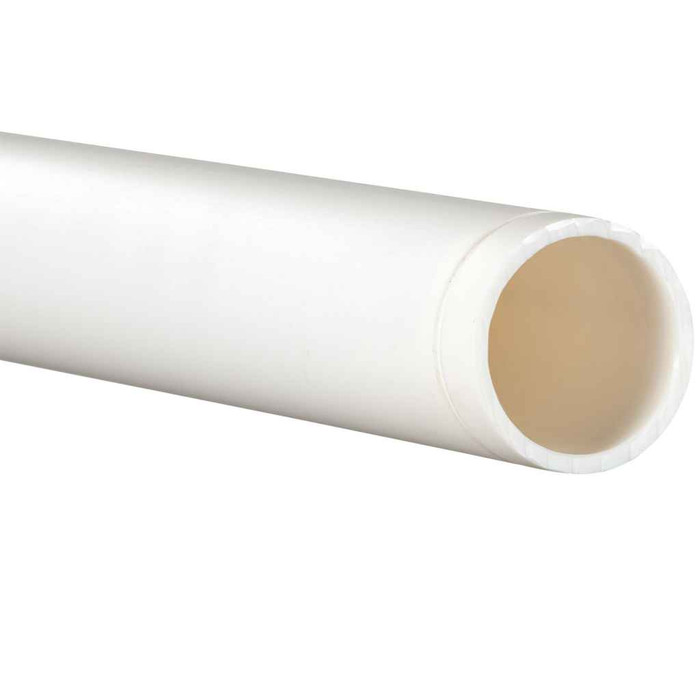 Watts PLENUM+-2SCH40-PIPE10FT Pipe, Acid Waste, Plenum+ PVDF, 2 IN, Sched 40, 10 FT