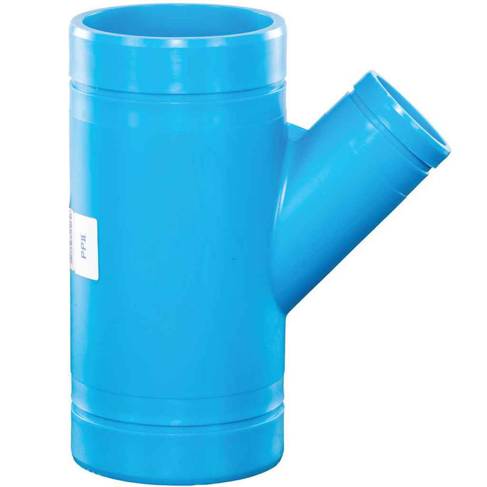 Watts NH-BL-3X2-R45Y Wye, Reducing, 45 Degree, No Hub, 3x2 IN, Blueline