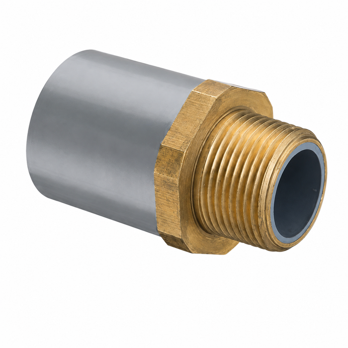 Spears 836-010CBR 1" CPVC Male Adapter, Brass MPT x Socket