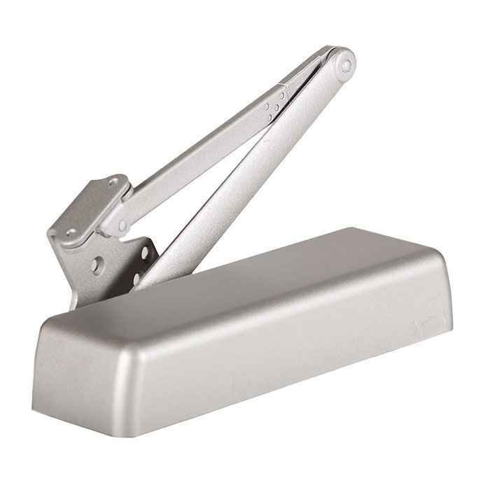 Stanley Security QDC111 Series - Grade 1 Extra Duty Door Closer, Tri-Pack Arm, Full-Size Rounded Plastic Cover