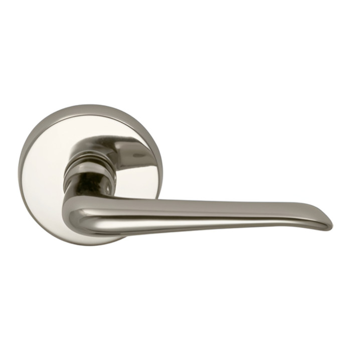 Omnia 42M-SD Modern Solid Brass Single Dummy Lever with Modern Rosette and 2-3/8" Backset Omnia 42M-SD