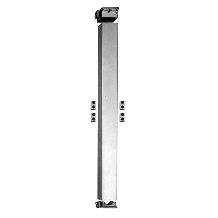 Falcon 4023 Series Steel Mullion for Double Door Exit Device Applications, US28 Aluminum Anodized Finish
