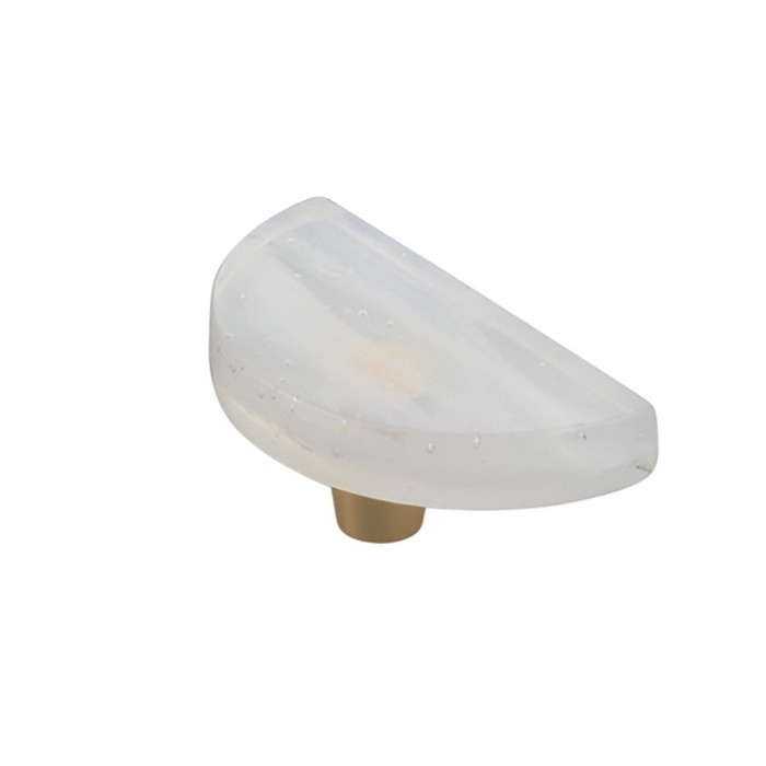 Schaub 211068 3" Fused Glass Small Half Moon Cabinet Knob