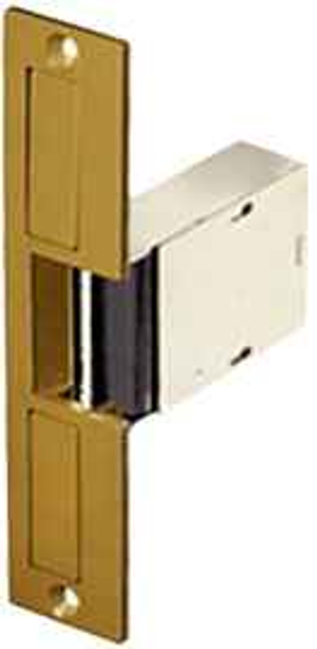 Trine Electric Strike, 8-16VAC, Fail Secure, 6-1/4" x 1-3/8" Faceplate, up to 5/8" Throw