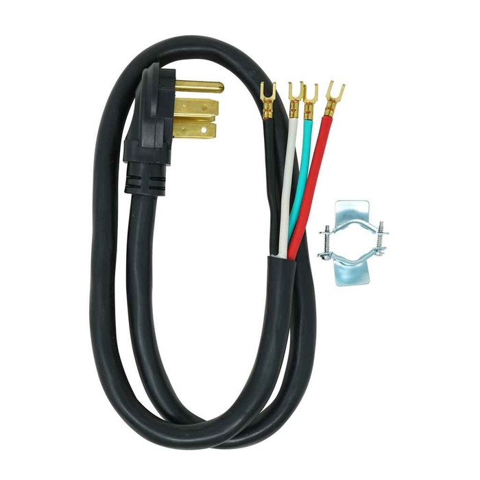 Southwire 90448808 9044SW8808 Range Replacement Cord - 6/2-8/2 50-AmpRound SRDT 4-Wire 4' with NEMA 14-50 Plug - Black Southwire 90448808 9044SW8808 Range Replacement Cord - 6/2-8/2 50-AmpRound SRDT 4-Wire 4' with NEMA 14-50 Plug - Black