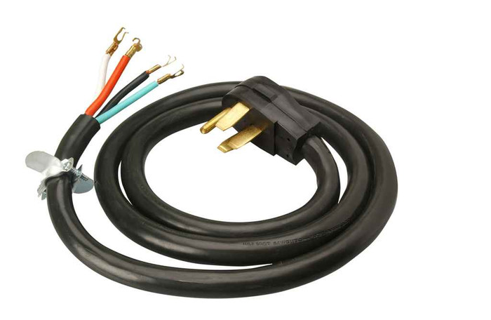 Southwire 90468808 9046SW8808 Range Replacement Cord - 6/2-8/2 50-Amp Round SRDT 4-Wire 6' with NEMA 14-50 Plug - Black