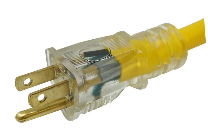 Southwire 2587SW8802 CORD, 12/3 25' SJTW YELLOW LIGHTED END