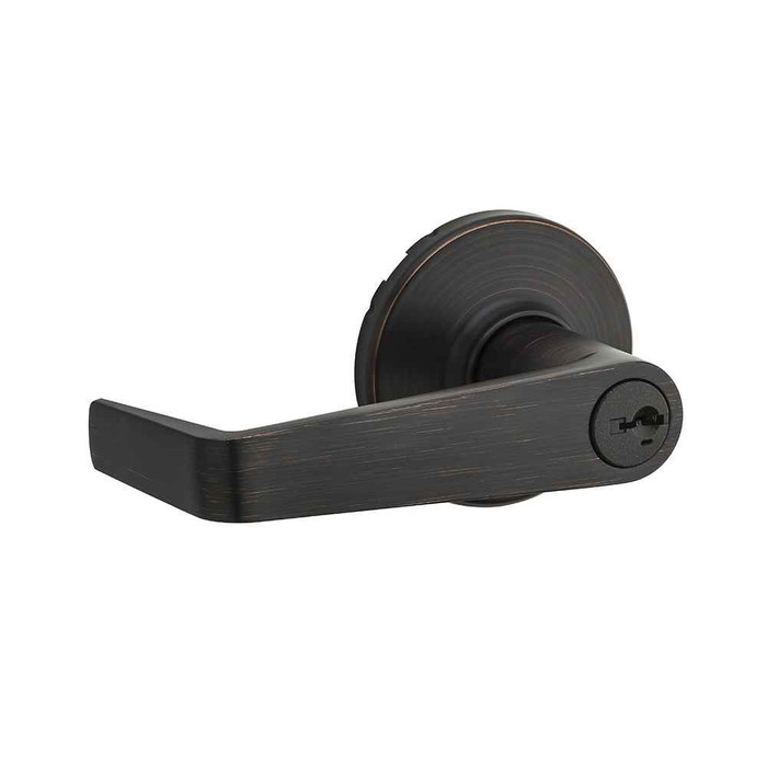Kwikset 781KNL-SMT-KA-23155-LK Kingston UL Keyed Vestibule Lever, SmartKey, Round Corner Adjustable Latch, Round Corner Full Lip Strike, KA-Keyed Alike to 23155, Less Keysn Grade 2 Storerooms Door Lever Set with Smartkey