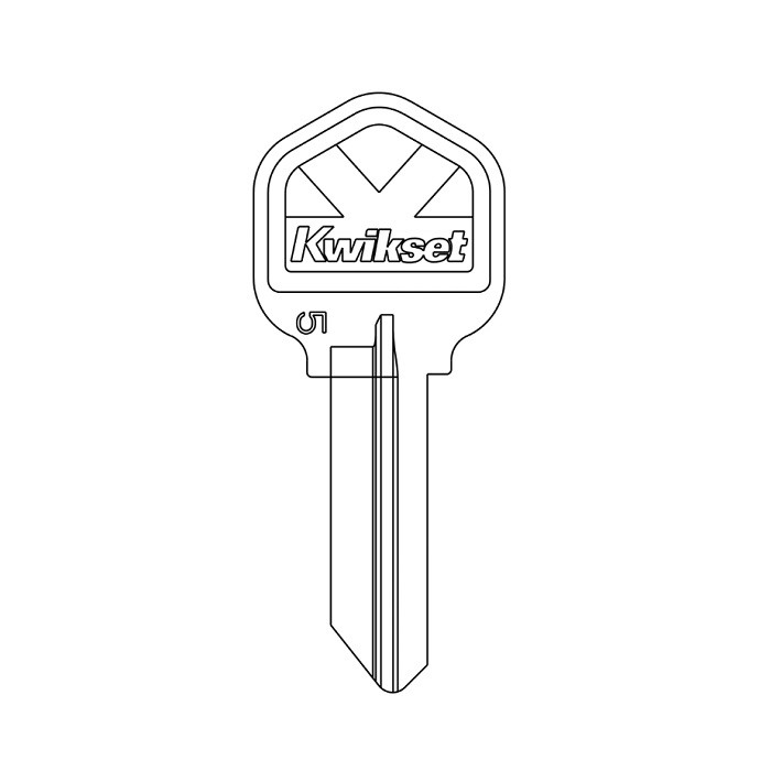 Kwikset 81063-021 5-Pin, K Bow Cut Key, Cut To Bitting 23155
