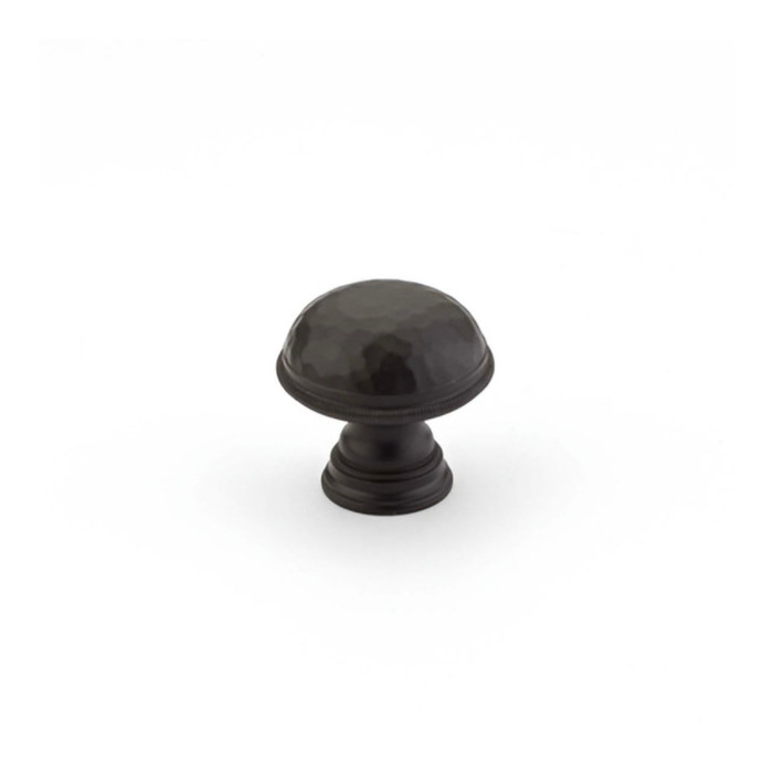 Schaub 571 1-1/4" Atherton Hammered Knurled Edge Cabinet Knob