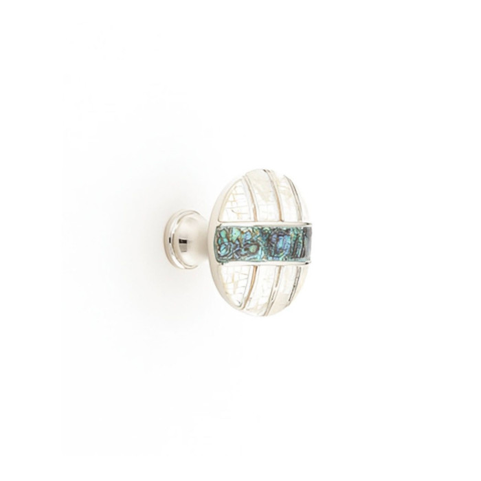 Schaub 653 1-3/8" Fair Isle Imperial Shell Cabinet Knob