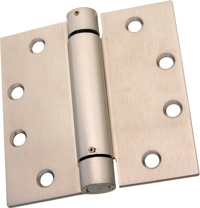 Stanley Security Spring Hinge Full Mortise, Square Corner, 4.5" x 4.5", Ferrous Steel Base