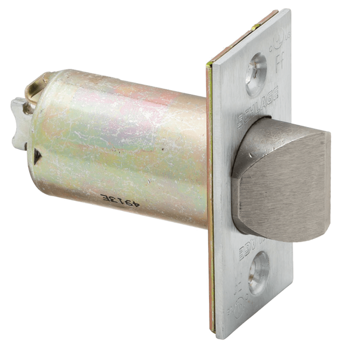Schlage Commercial 14-001 Spring Latch (Unguarded), With 2-1/4" x 1-1/8" Square Corner Faceplate, 2-3/4" Backset, 1" Housing Diameter, For Use With D Series