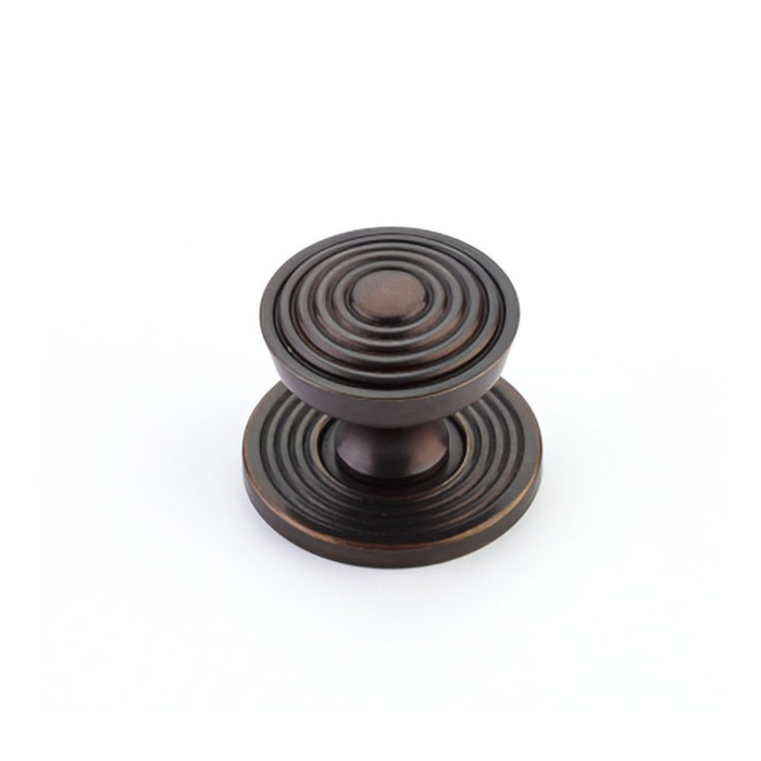 Schaub 967M 1" Grooved Sonata Cabinet Knob with Backplate