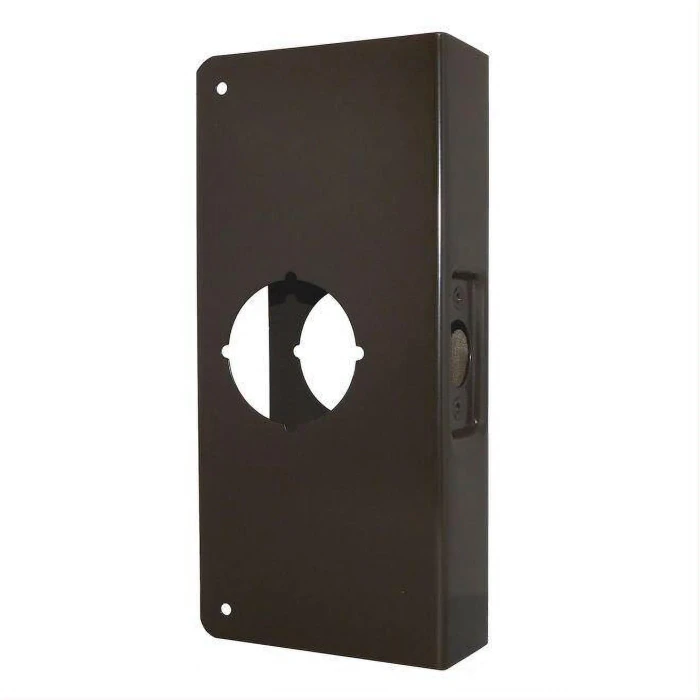 Don-Jo CW310B Classic Wrap-Around Plate in Oil Rubbed Bronze, 22 Gauge Stainless Steel, 4" x 9"
