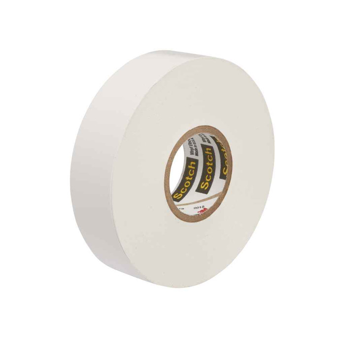3M 7000058436 Scotch Vinyl Color Coding Electrical Tape 35, 1/2 in x 20 ft, White, 10 rolls/carton, 100 rolls/Case