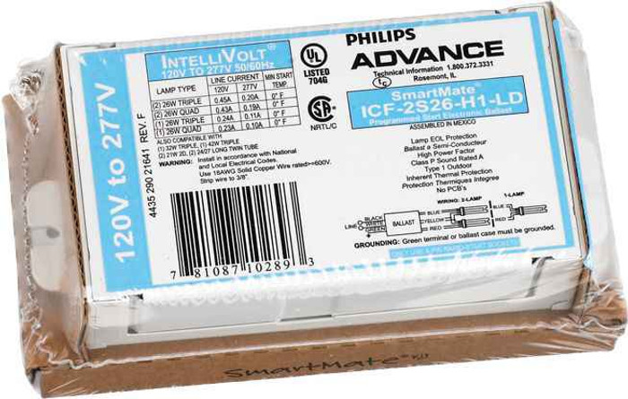 Advance ICF2S42M2LDK ELE BAL (2) 42W CFL (4-PIN) 120/277V KIT
