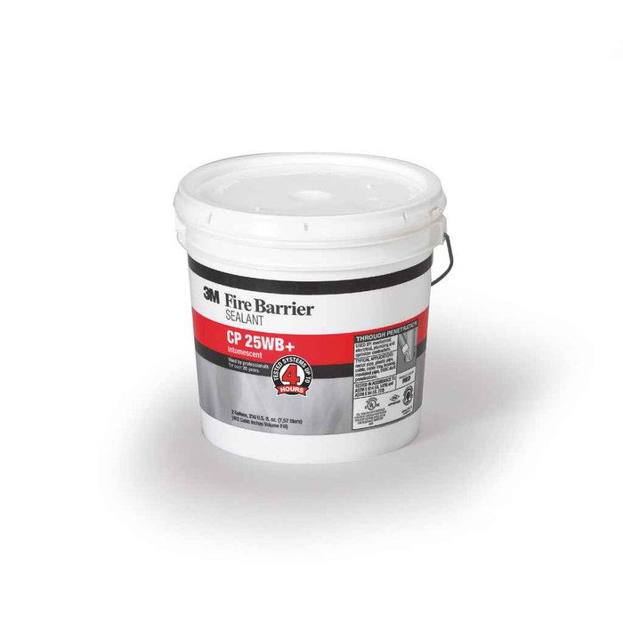 3M 7100006311 3M, Fire Barrier Sealant CP 25WB+, Red, 2 Gallon (Pail), Drum