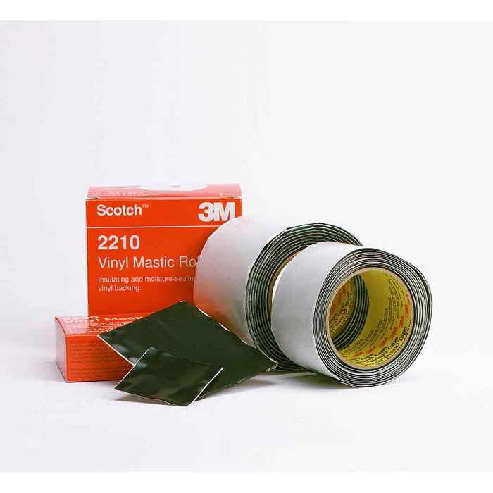 3M Scotch Vinyl Mastic Tape 2210 4 in x 10 ft Black Self-Fusing Electrical Insulation Roll