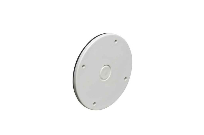 Arlington Industries FBC42252W White cover for the FBC42251W with 1/2" knockout in center. Arlington Industries FBC42252W White cover for the FBC42251W with 1/2" knockout in center.