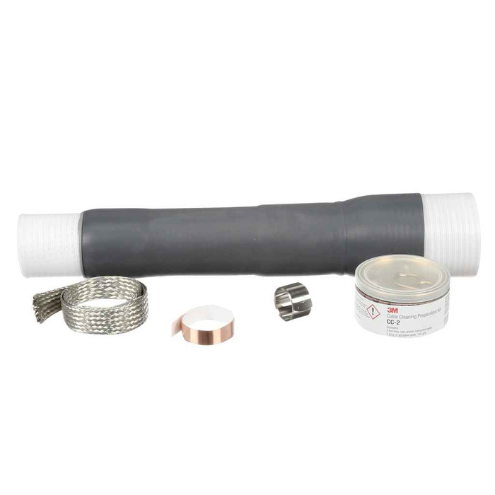 3M 7000006102 3M, Cold Shrink QT-III Termination Kit 7624-T-110, Tape/Wire/UniShield Shielding, 5-15 kV, 1 Kits/Case, Indoor