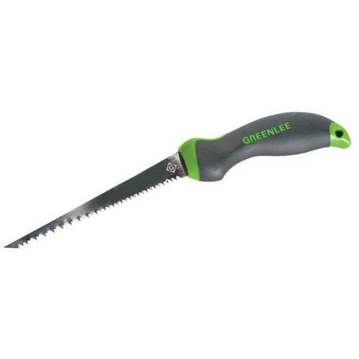 Greenlee 6" Keyhole Saw with Hardened Steel Blade and Ergonomic Non-Slip Grip