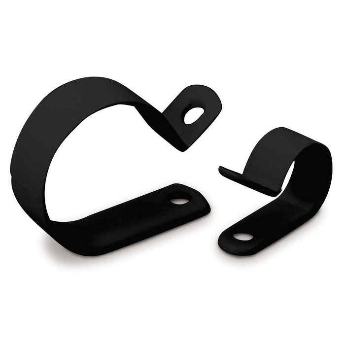 Gardner Bender Plastic Cable Clamps 1/2" Diameter UVB Black Fast Install Screw or Nail Mount 12-Pack