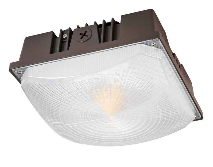 Keystone KT-CLED40PS-S1-8CSB-VDIM 40W LED Canopy with Power & Color Select, 8" Square Housing
