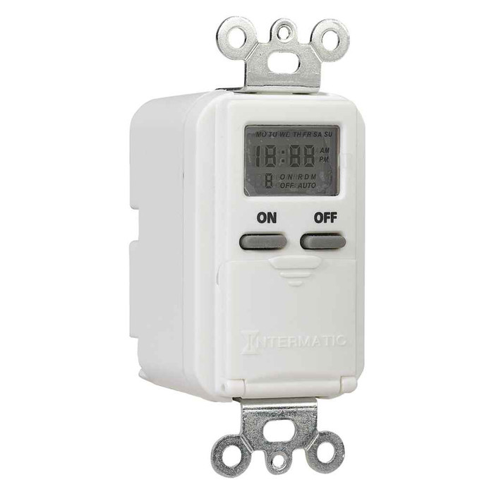 Intermatic EI500WC 7-Day Standard Programmable Timer, 125 VAC, 15A, White