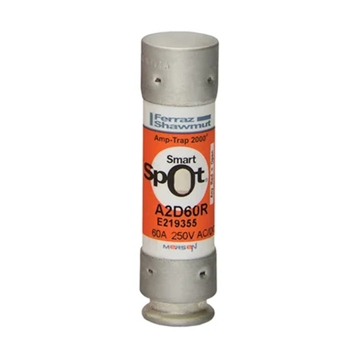 Mersen Class RK1 Time-Delay Fuse 60A 250VAC/250VDC with SmartSpot Indication System