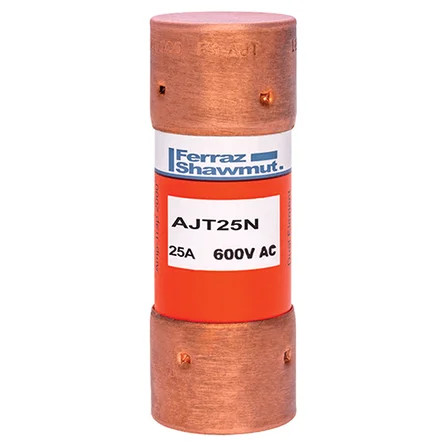 Mersen AJT25N Fuse AJT - Class J - Time-delay 600VAC 400VDC 25A Ferrule Amp-Trap 2000